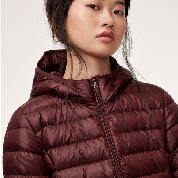 FLAW Aritzia Botanie Packable Down Long Puffer L - Picture 5 of 6